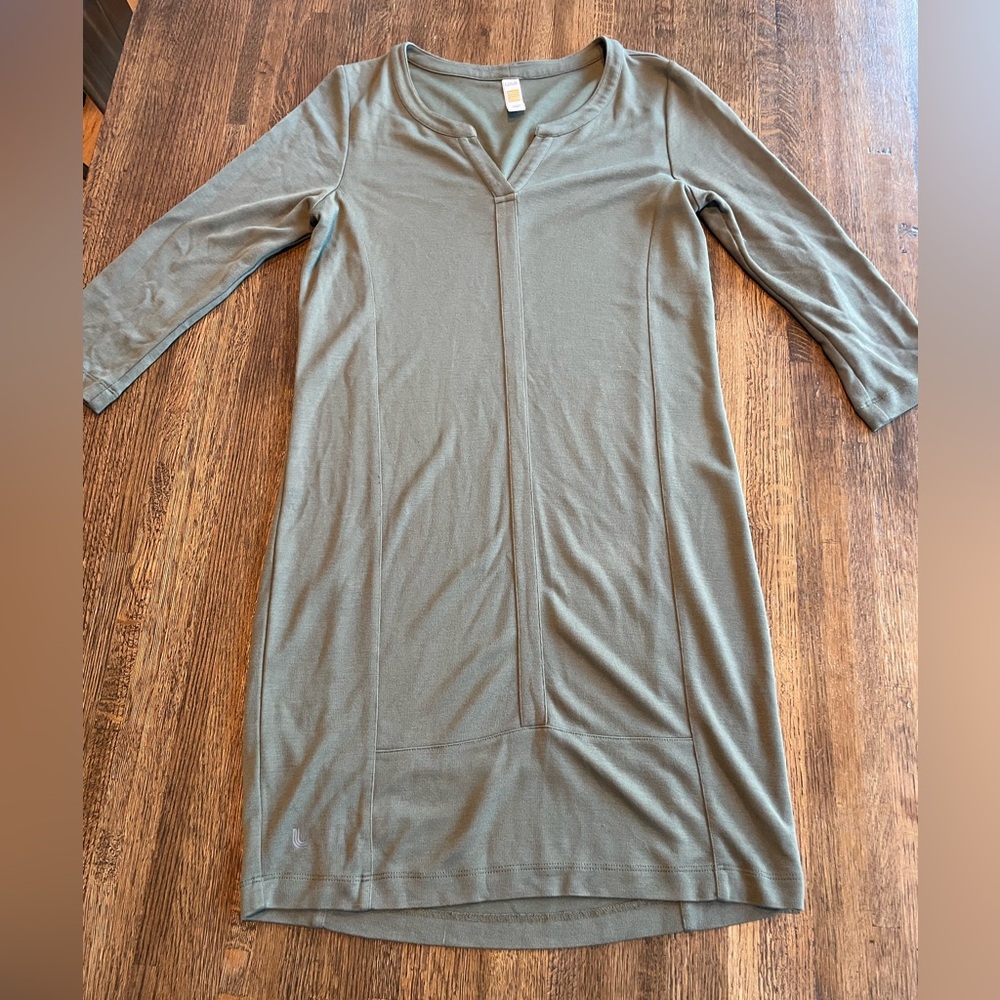 Lole Olive Green Dress Modal Casual Comfy- size S